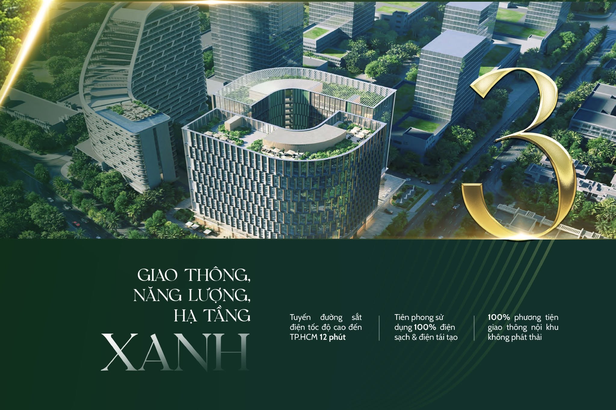 Giao thông, năng lượng, hạ tầng xanh tại Vinhomes Green Paradise Cần Giờ