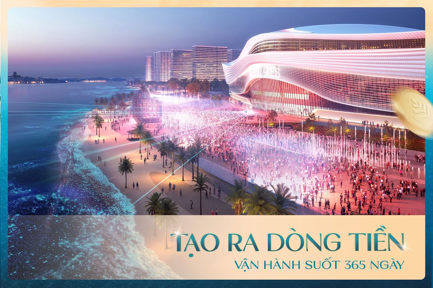Tạo ra dòng tiền vận hành suốt 365 ngày tại Vinhomes Green Paradise Cần Giờ